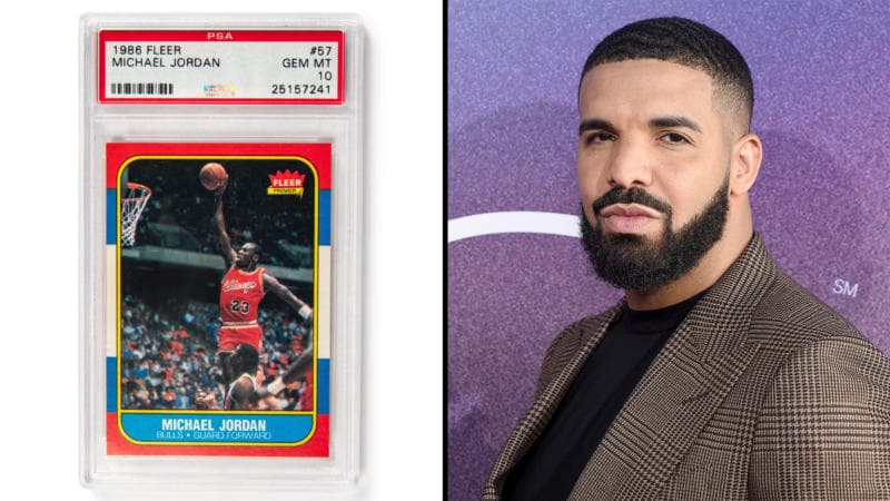 Drake Continues Winning Streak Snagging Rare Michael Jordan Rookie Card Worth An Estimated $700K Drake Continues Winning Streak Snagging Rare Michael Jordan Rookie Card Worth An Estimated $700K